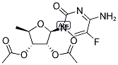 2',3'-DI-O-ACETYL-5'-DEOXY-5-FLUOROCYTIDINE 结构式