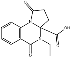 4-ETHYL-1,5-DIOXO-2,3,4,5-TETRAHYDROPYRROLO[1,2-A]QUINAZOLINE-3A(1H)-CARBOXYLIC ACID 结构式