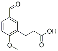 3-(5-FORMYL-2-METHOXYPHENYL)PROPANOIC ACID 结构式