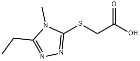 (5-Ethyl-4-methyl-4 H-[1,2,4]triazol-3-ylsulfanyl)-acetic acid 结构式
