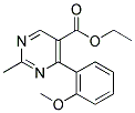 Ethyl-2-methyl-4-(2-methoxyphenyl)-pyrimidine-5-carboxylate 结构式