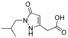 (1-ISOBUTYL-5-OXO-2,5-DIHYDRO-1H-PYRAZOL-3-YL)ACETIC ACID 结构式