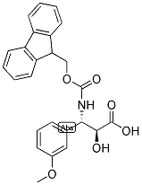 N-FMOC-3-(S)-AMINO-2-(S)-HYDROXY-3-(3-METHOXY-PHENYL)-PROPIONIC ACID 结构式