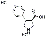 (3R,4R)-4-(吡啶-2-基)吡咯烷-3-羧酸二盐酸盐 结构式