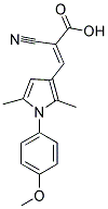 (2E)-2-CYANO-3-[1-(4-METHOXYPHENYL)-2,5-DIMETHYL-1H-PYRROL-3-YL]ACRYLIC ACID 结构式