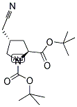 (S)-N-ALPHA-T-BUTYLOXYCARBONYL-TRANS-4-CYANOMETHYL-PROLINE-T-BUTYL ESTER 结构式