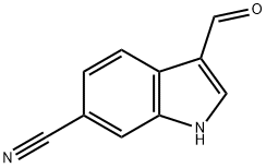 6-氰基吲哚-3-甲醛 结构式