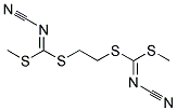 Ethylenebis(methyl cyanocarbonimidothioate) 结构式