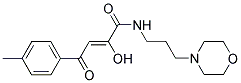 (2Z)-2-HYDROXY-4-(4-METHYLPHENYL)-N-(3-MORPHOLIN-4-YLPROPYL)-4-OXOBUT-2-ENAMIDE 结构式