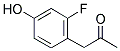 (2-FLUORO-4-HYDROXYPHENYL)ACETONE 结构式