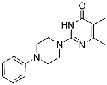 5,6-DIMETHYL-2-(4-PHENYLPIPERAZIN-1-YL)PYRIMIDIN-4(3H)-ONE 结构式