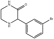 3-(3-溴苯基)哌嗪-2-酮 结构式