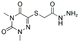 2-[(2,4-DIMETHYL-3,5-DIOXO-2,3,4,5-TETRAHYDRO-1,2,4-TRIAZIN-6-YL)THIO]ACETOHYDRAZIDE 结构式