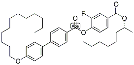 (R)-1-METHYLHEPTYL 4-(4'-N-DODECYLOXYBIPHENYL-4-YL-CARBONYLOXY)-3-FLUOROBENZOATE 结构式