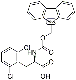 (R)-3-(2,6-DICHLORO-PHENYL)-2-(9H-FLUOREN-9-YLMETHOXYCARBONYLAMINO)-PROPIONIC ACID 结构式
