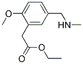 Ethyl (2-methoxy-5-[(methylamino)methyl]phenyl)acetate 结构式