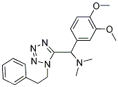 (3,4-DIMETHOXYPHENYL)-N,N-DIMETHYL(1-PHENETHYL-1H-TETRAZOL-5-YL)METHANAMINE 结构式