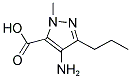 4-AMINO-2-METHYL-5-PROPYL-2H-PYRAZOLE-3-CARBOXYLIC ACID 结构式