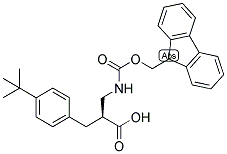 (S)-3-(4-TERT-BUTYL-PHENYL)-2-[(9H-FLUOREN-9-YLMETHOXYCARBONYLAMINO)-METHYL]-PROPIONIC ACID 结构式