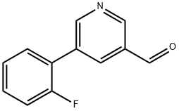 5-(2-氟苯基)-3-吡啶甲醛 结构式