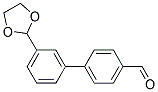 3'-(1,3-二氧戊环-2-基)[1,1'-联苯]-4-甲醛 结构式