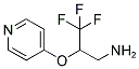 3,3,3-TRIFLUORO-2-(PYRIDIN-4-YLOXY)-PROPYLAMINE 结构式