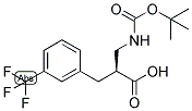 (S)-2-(TERT-BUTOXYCARBONYLAMINO-METHYL)-3-(3-TRIFLUOROMETHYL-PHENYL)-PROPIONIC ACID 结构式