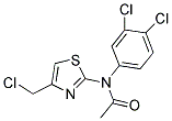 N-[4-(CHLOROMETHYL)-1,3-THIAZOL-2-YL]-N-(3,4-DICHLOROPHENYL)ACETAMIDE 结构式
