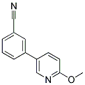 3-(6-METHOXY-3-PYRIDINYL)BENZONITRILE 结构式