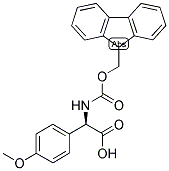 (R)-[(9H-FLUOREN-9-YLMETHOXYCARBONYLAMINO)]-(4-METHOXY-PHENYL)-ACETIC ACID 结构式