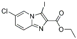 6-CHLORO-3-IODO-IMIDAZO[1,2-A]PYRIDINE-2-CARBOXYLIC ACID ETHYL ESTER 结构式