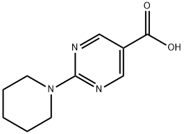 2-哌啶-1-基-嘧啶-5-羧酸 结构式