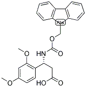 (R)-3-(2,4-DIMETHOXY-PHENYL)-3-(9H-FLUOREN-9-YLMETHOXYCARBONYLAMINO)-PROPIONIC ACID 结构式