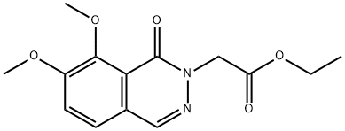 (7,8-DIMETHOXY-1-OXO-1H-PHTHALAZIN-2-YL)-ACETIC ACID ETHYL ESTER 结构式