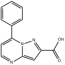 7-苯基-2-吡唑[1,5-A]嘧啶羧酸 结构式