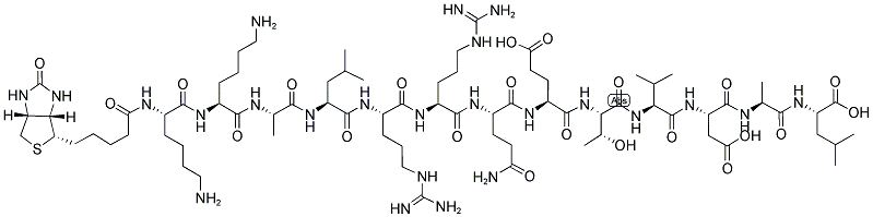 AUTOCAMTIDE-2 [KKALRRQETVDAL], BIOTINYLATED 结构式