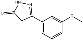 5-(3-METHOXY-PHENYL)-2,4-DIHYDRO-PYRAZOL-3-ONE 结构式