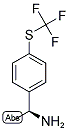 (S)-1-(4-(TRIFLUOROMETHYLTHIO)PHENYL)ETHANAMINE 结构式