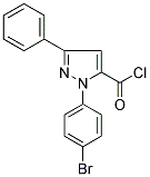 2-(4-BROMO-PHENYL)-5-PHENYL-2H-PYRAZOLE-3-CARBONYL CHLORIDE 结构式