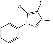 4,5-DICHLORO-3-METHYL-1-PHENYL-1H-PYRAZOLE 结构式