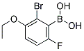 2-BROMO-3-ETHOXY-6-FLUOROPHENYLBORONIC ACID 结构式