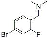 (4-BROMO-2-FLUORO-BENZYL)-DIMETHYL-AMINE 结构式