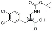 (S)-2-(TERT-BUTOXYCARBONYLAMINO-METHYL)-3-(3,4-DICHLORO-PHENYL)-PROPIONIC ACID 结构式