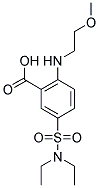 5-[(DIETHYLAMINO)SULFONYL]-2-[(2-METHOXYETHYL)AMINO]BENZOIC ACID 结构式