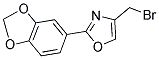 2-BENZO[1,3]DIOXOL-5-YL-4-BROMOMETHYL-OXAZOLE 结构式