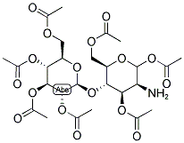 2-AMINO-2-DEOXY-1,3,6,2',3',4',6'-O-HEPTAACETYLCELLOBIOSE 结构式