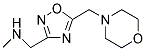 N-METHYL-1-[5-(MORPHOLIN-4-YLMETHYL)-1,2,4-OXADIAZOL-3-YL]METHANAMINE 结构式