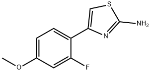4-(2-FLUORO-4-METHOXY-PHENYL)-THIAZOL-2-YLAMINE 结构式