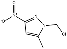 1-(氯甲基)-5-甲基-3-硝基-吡唑 结构式