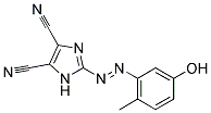 2-[(E)-(5-HYDROXY-2-METHYLPHENYL)DIAZENYL]-1H-IMIDAZOLE-4,5-DICARBONITRILE 结构式